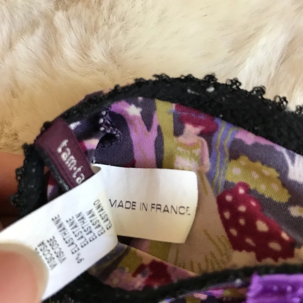 Made in France Princesse Tam•Tam Bra&Panty SET Milkmaid Celestial Moon & Stars